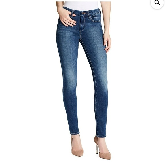 Jessica Simpson Denim - Jessica Simpson Curvey High Rise Skinny Dark Blue Jeans Size 29